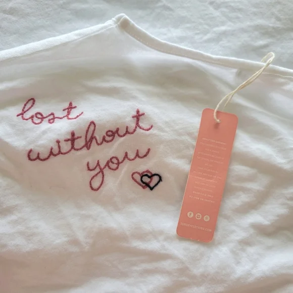 NWT ANTHROPOLOGIE x SUNDRY LOST WITHOUT YOU 3/4 Sleeve White Tiered Ruffle Top - Picture 4 of 9